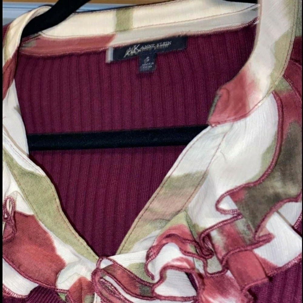 Anne Klein Ruffle Neck Sweater - Picture 6 of 9